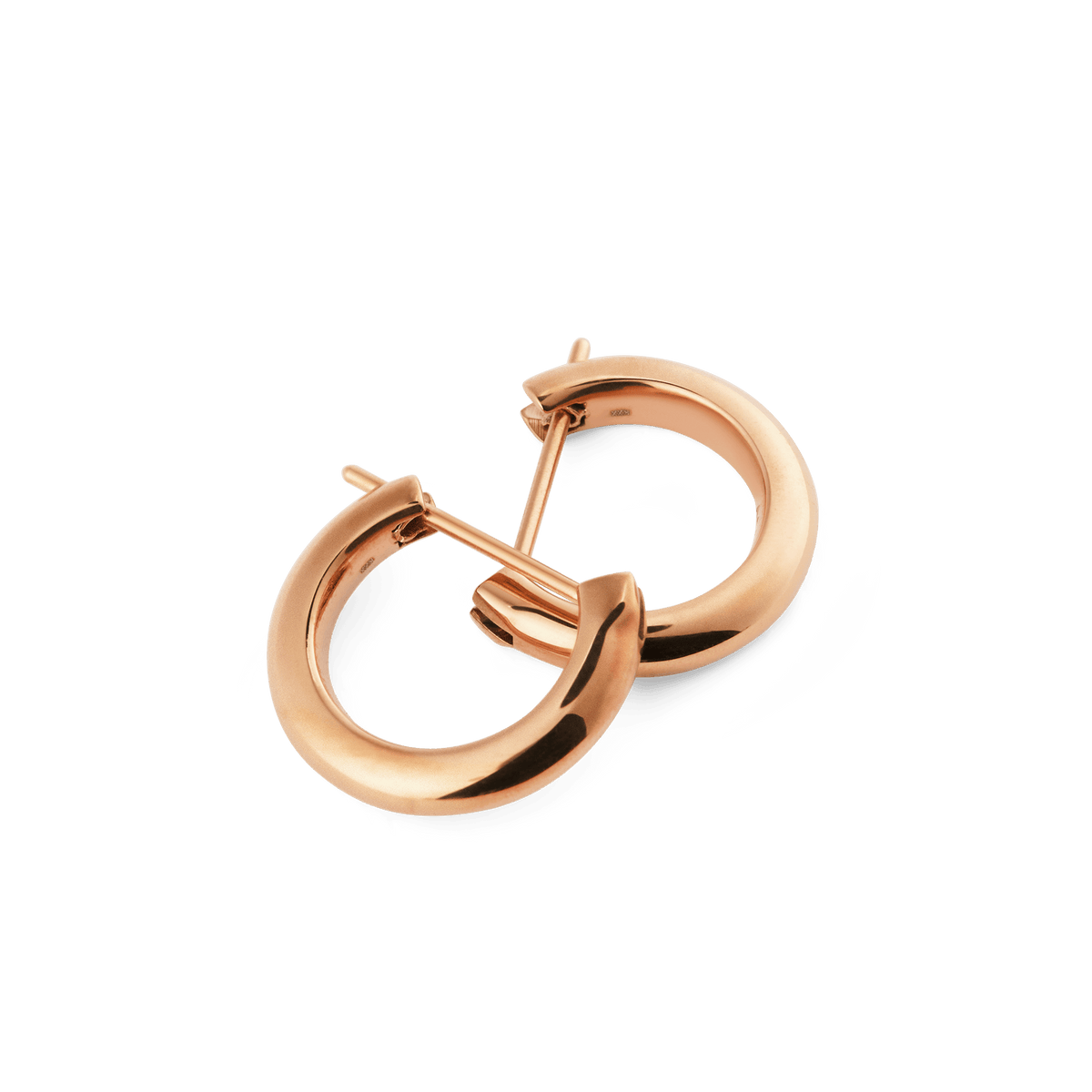 Arch Earrings Rose Gold 9mm