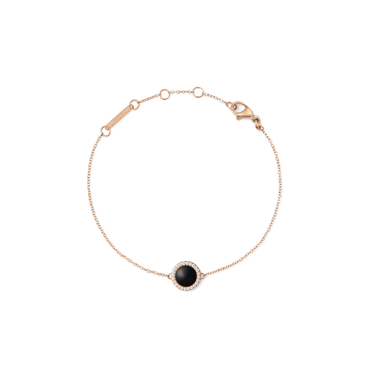 Audrey Bracelet Black Agathe Rose Gold