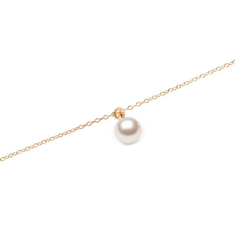 Pearl Necklace Rose Gold