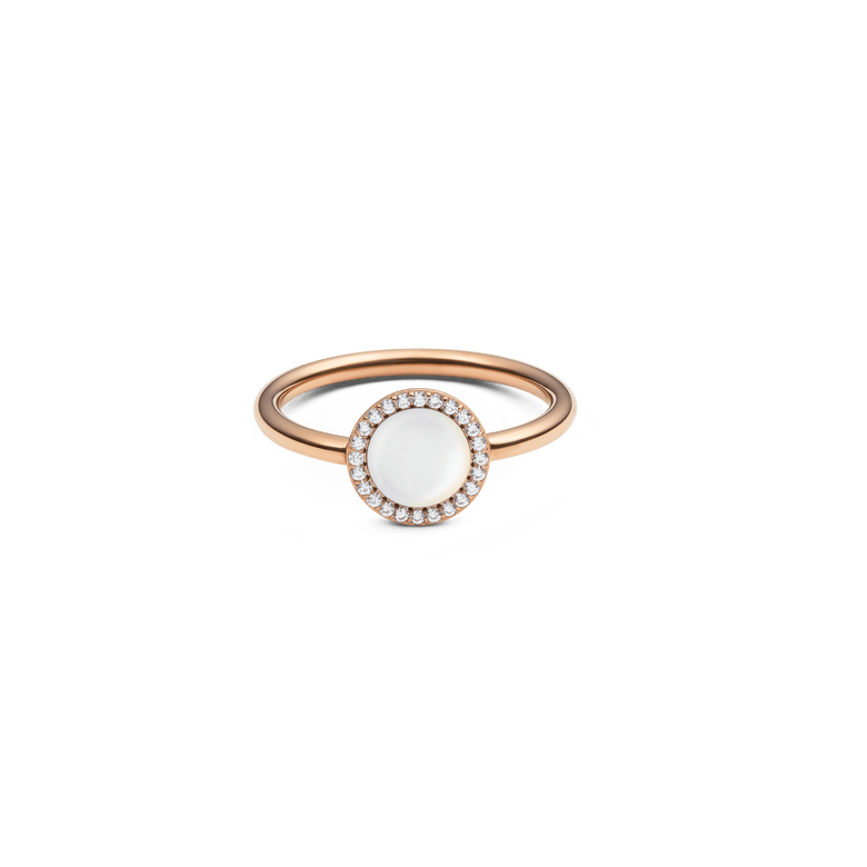 Audrey Ring Mother of Pearl Rose Gold