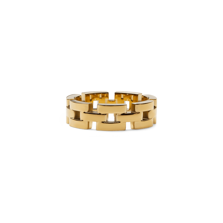 3-Link Ring Gold