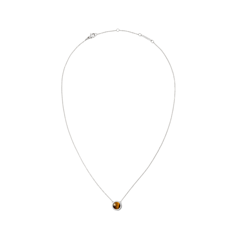 Audrey Necklace Tiger Eye Silver