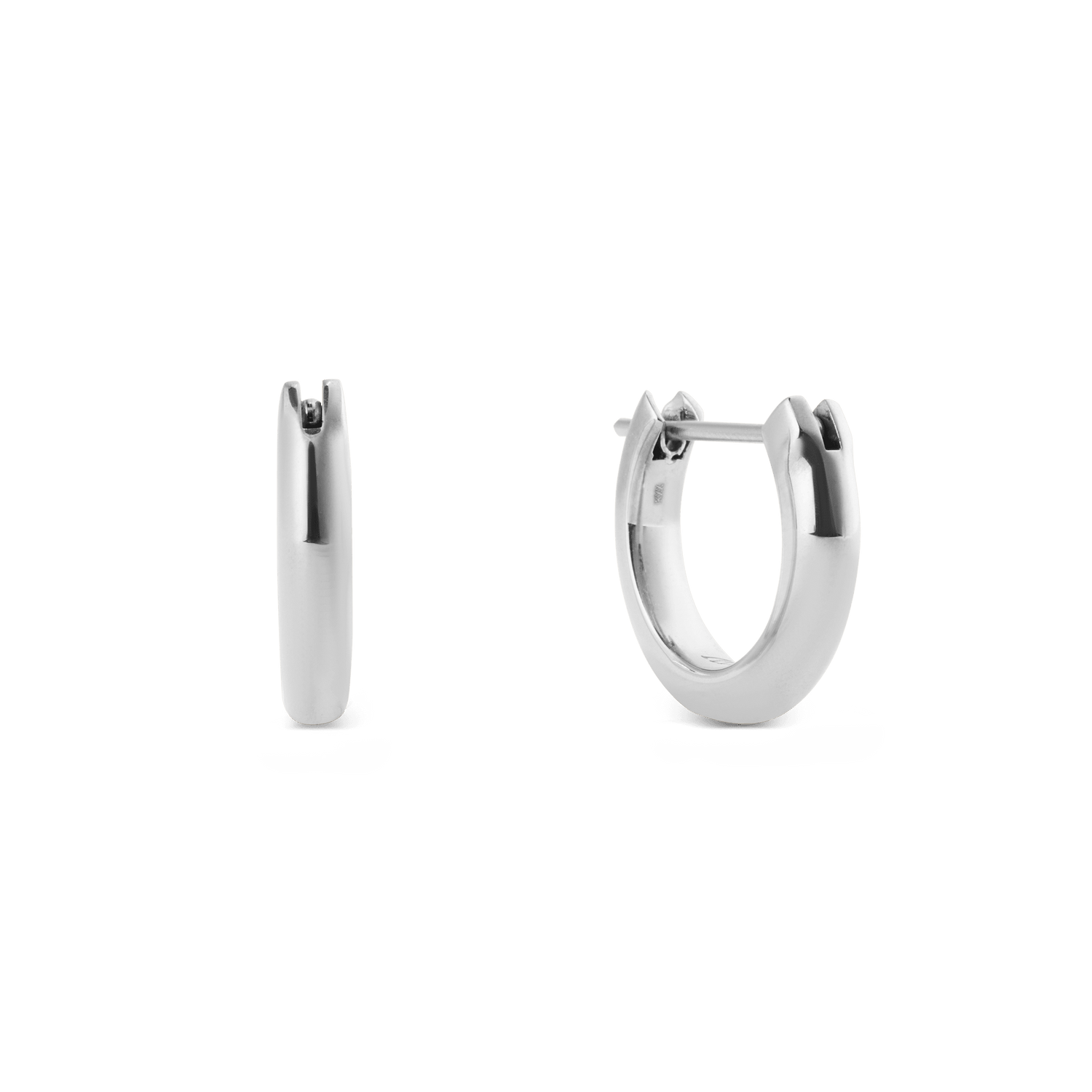 Arch Earrings Silver 9mm