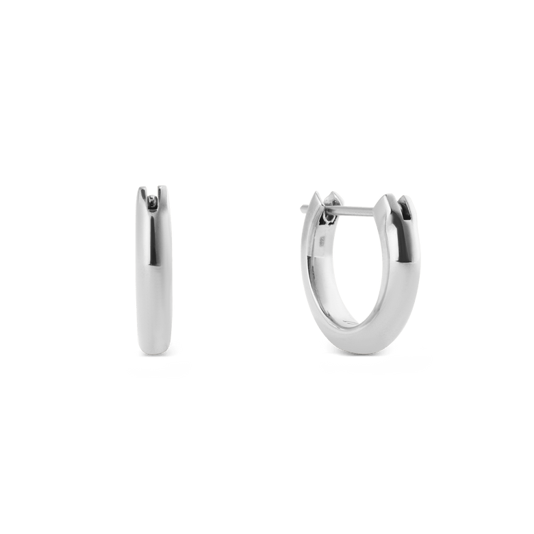 Arch Earrings Silver 9mm