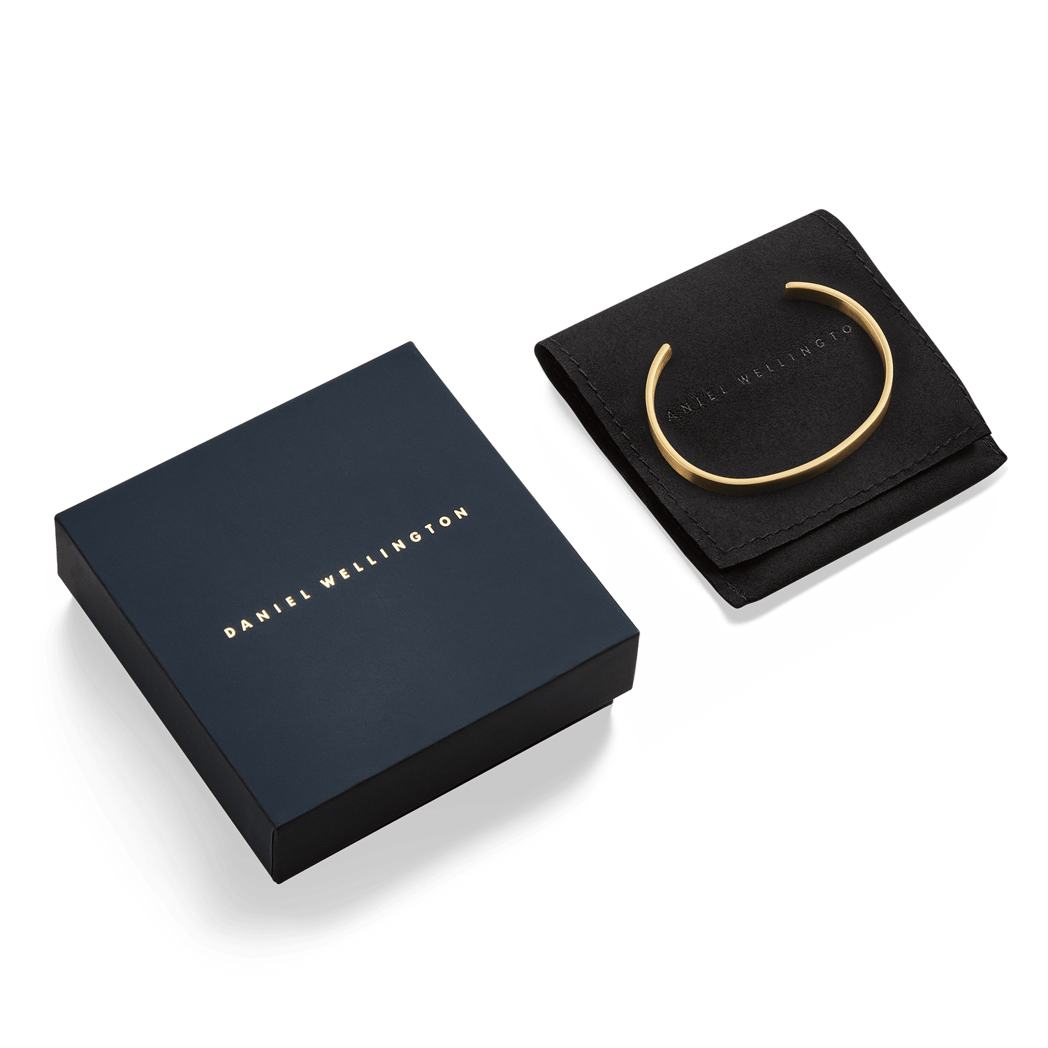 Line Cuff Brushed Gold