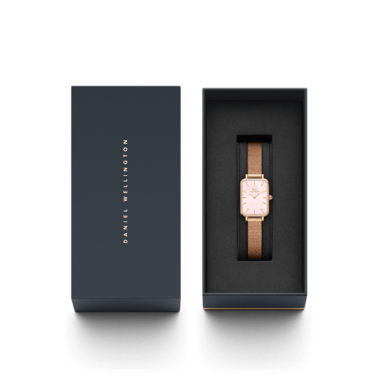 Quadro Pressed Melrose Pink MoP Rose Gold