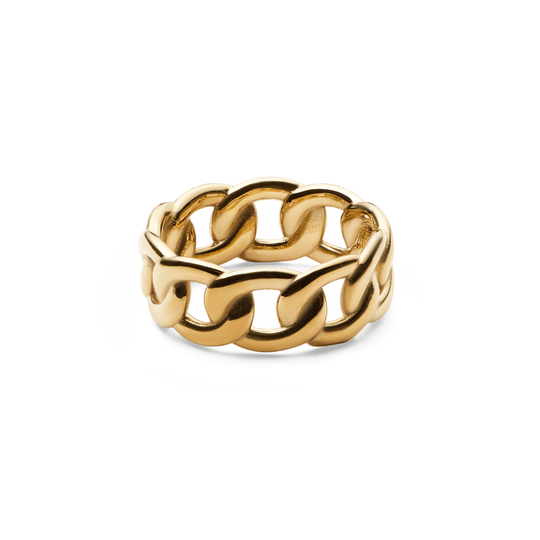 Chunky Chain Ring Gold