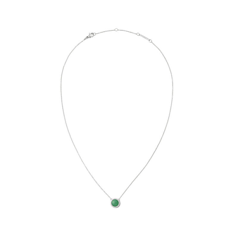 Audrey Necklace Jade Silver