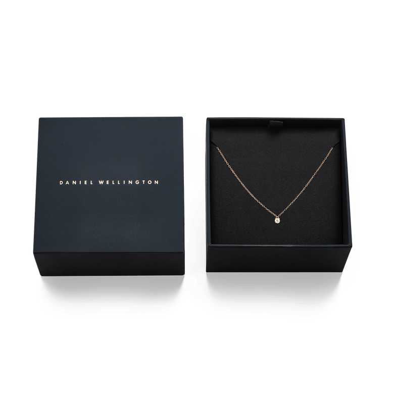 Mirelle Solitaire Necklace Rose Gold