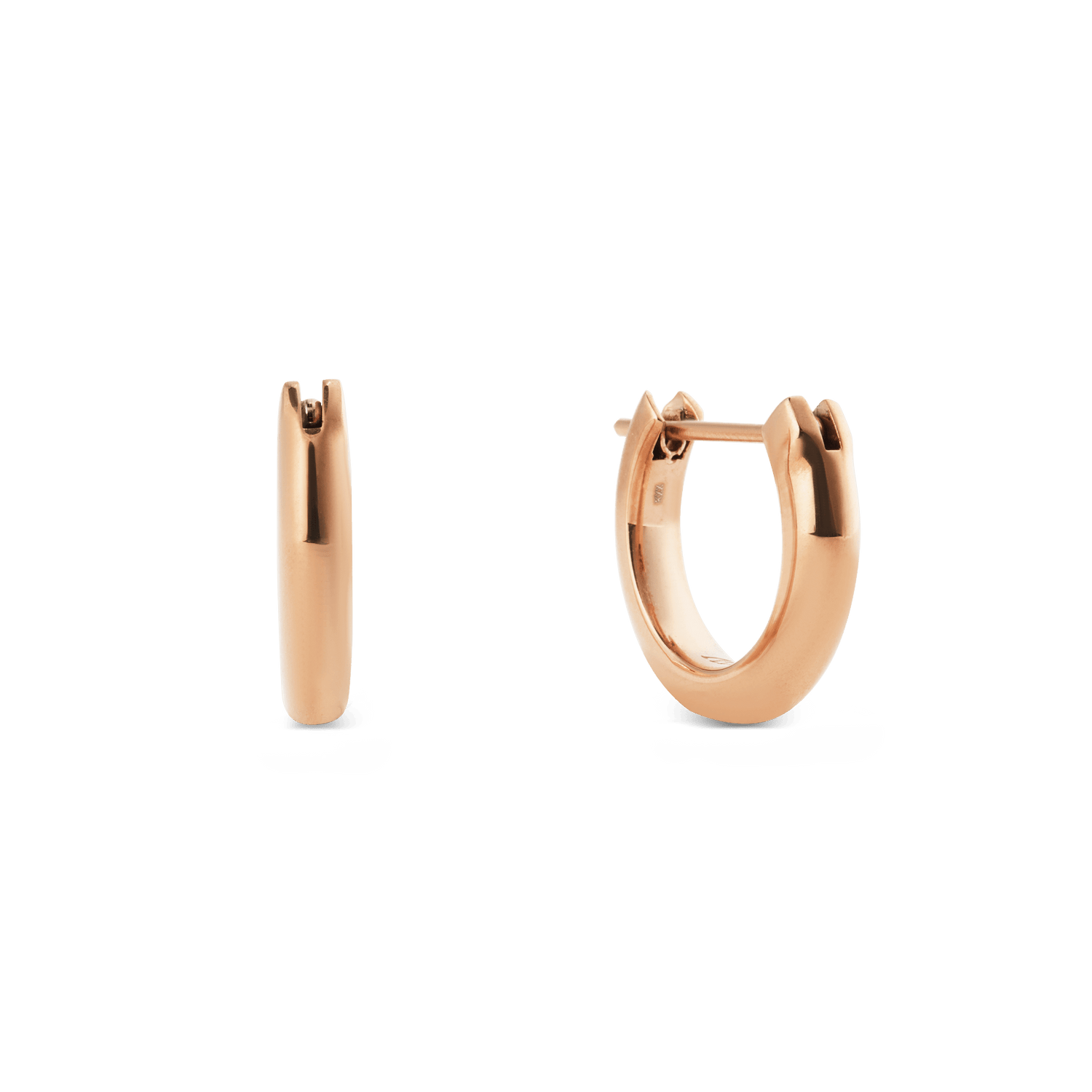 Arch Earrings Rose Gold 9mm