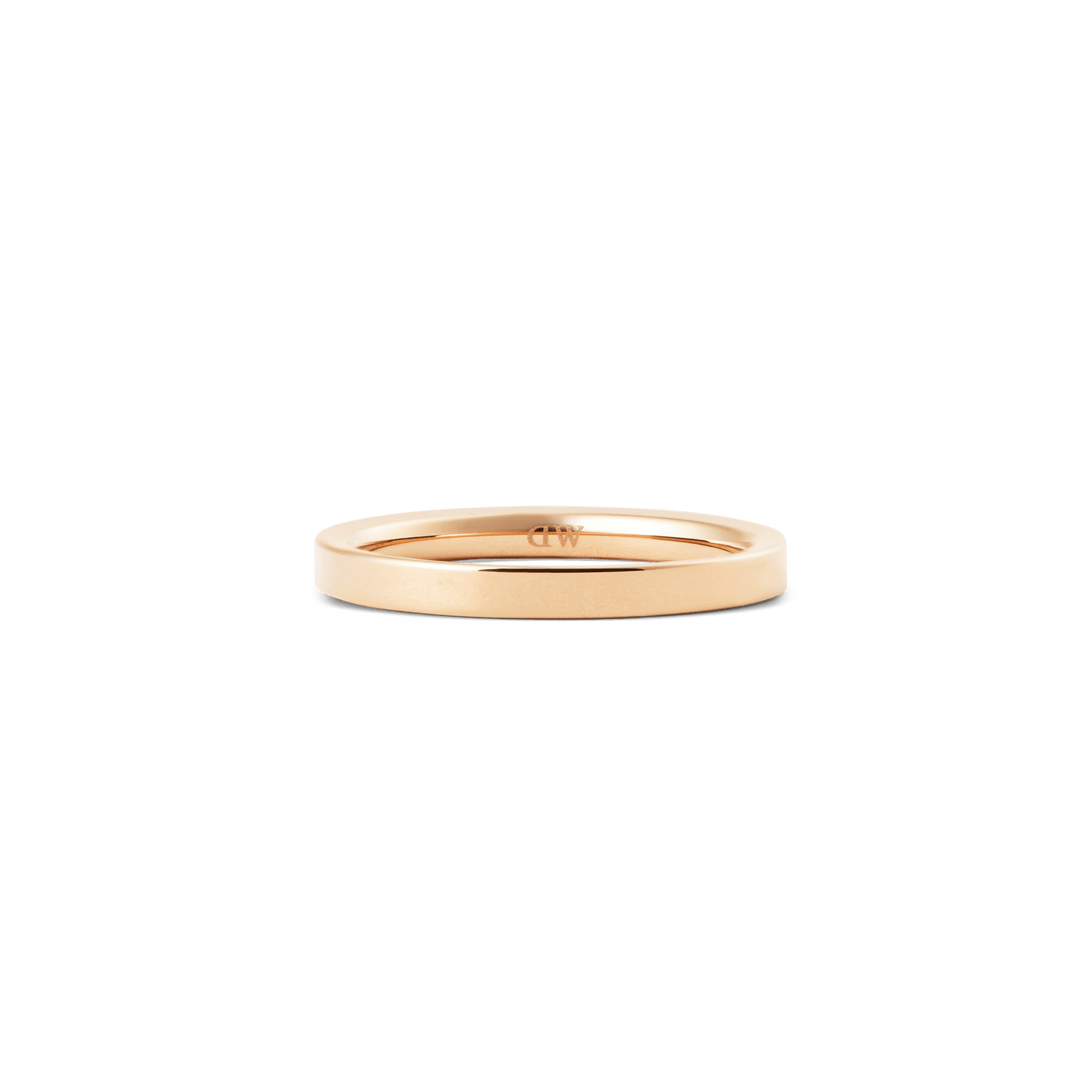 Line Ring Polished Rose Gold 2.5mm