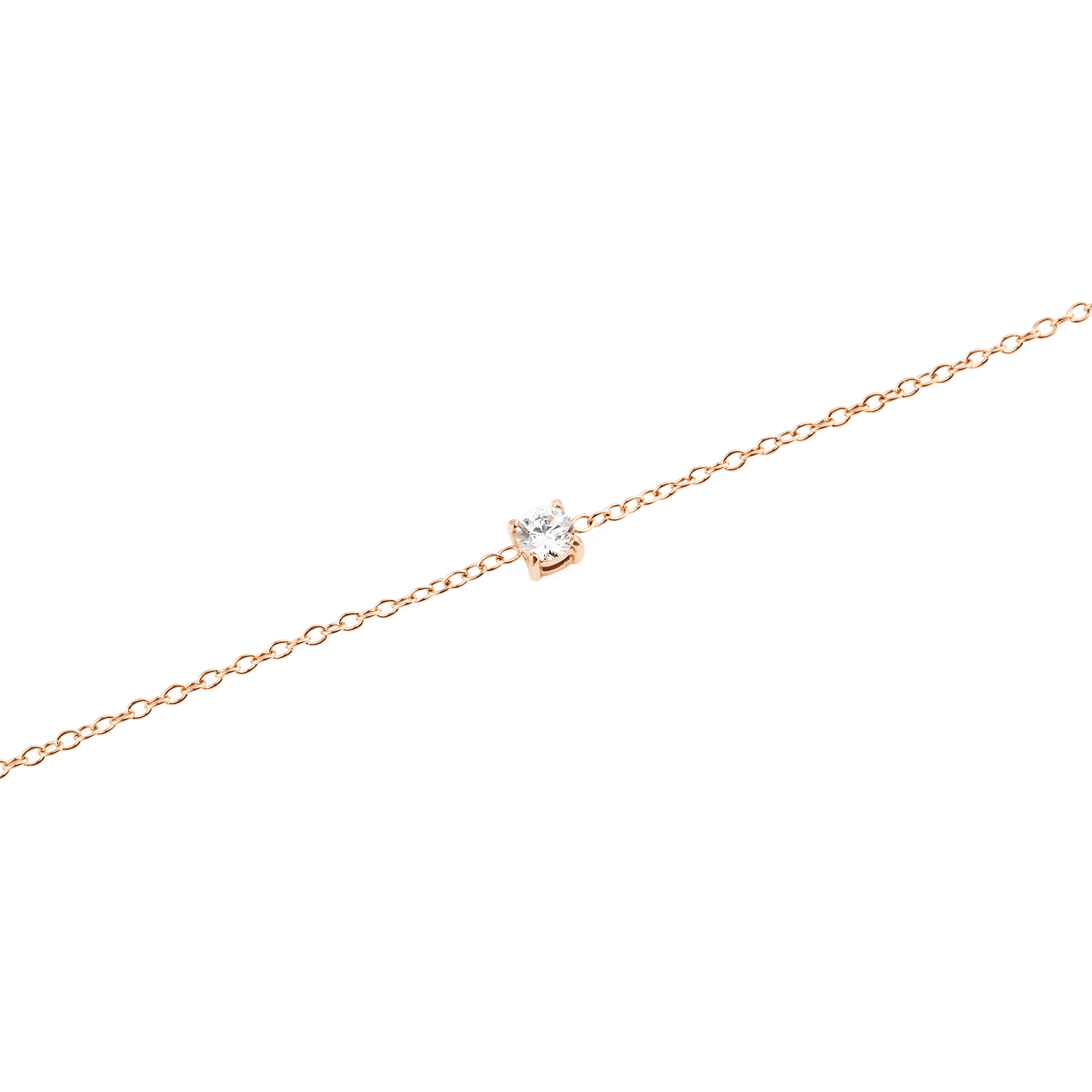 Mirelle Solitaire Bracelet Rose Gold