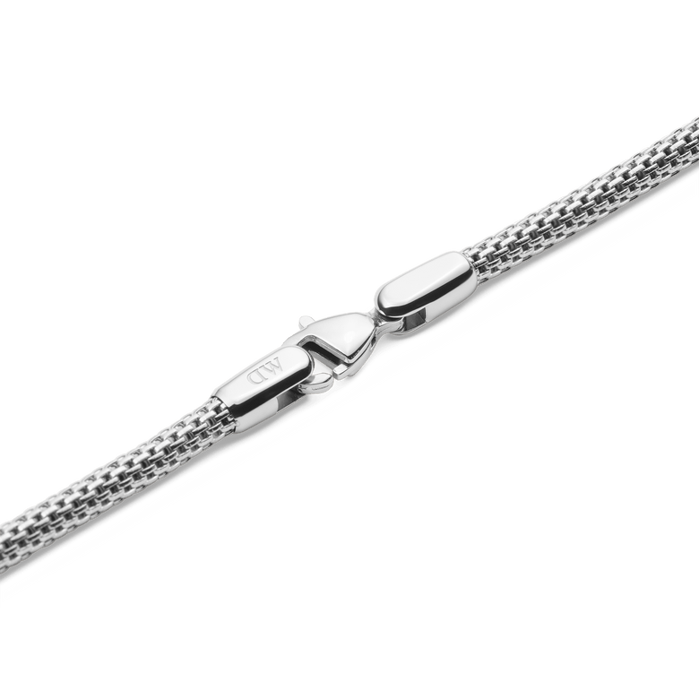 Tide Mesh Necklace Silver 2.8