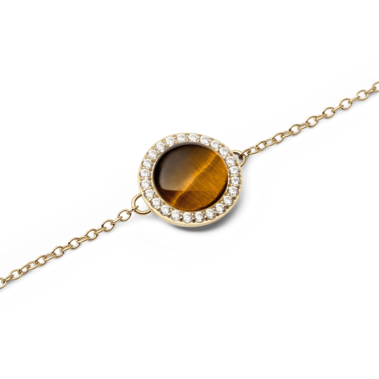 Audrey Bracelet Tiger Eye Gold
