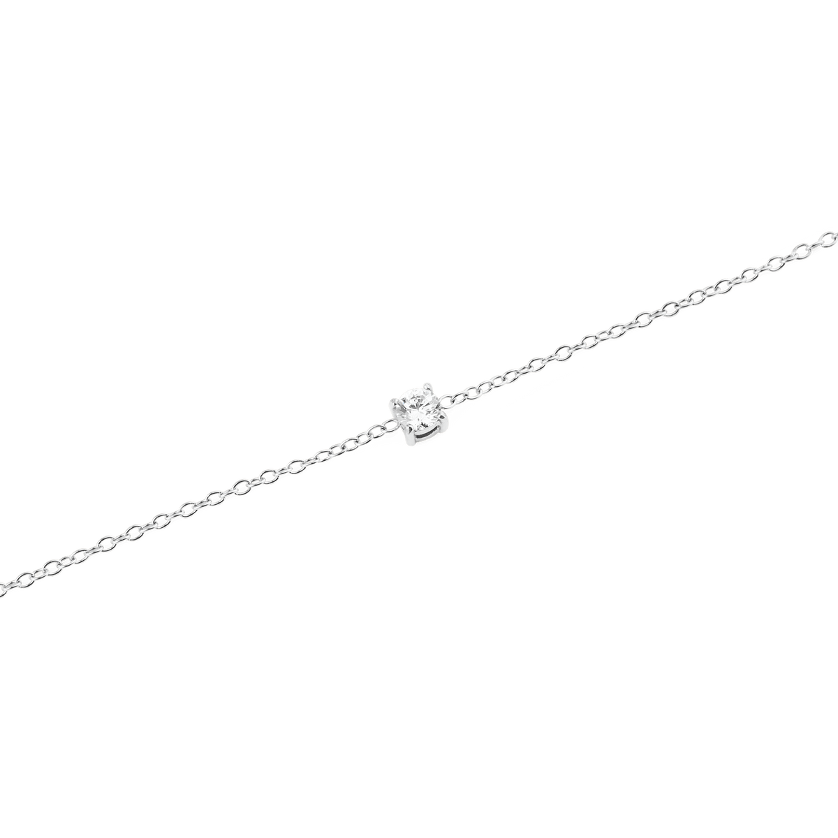 Mirelle Solitaire Bracelet Silver