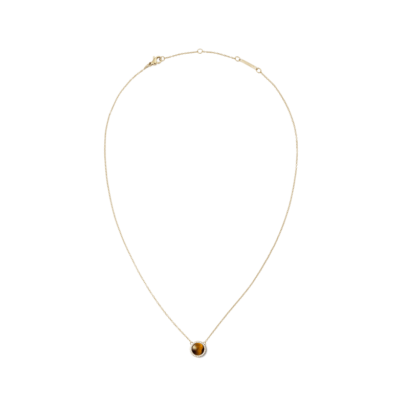 Audrey Necklace Tiger Eye Gold