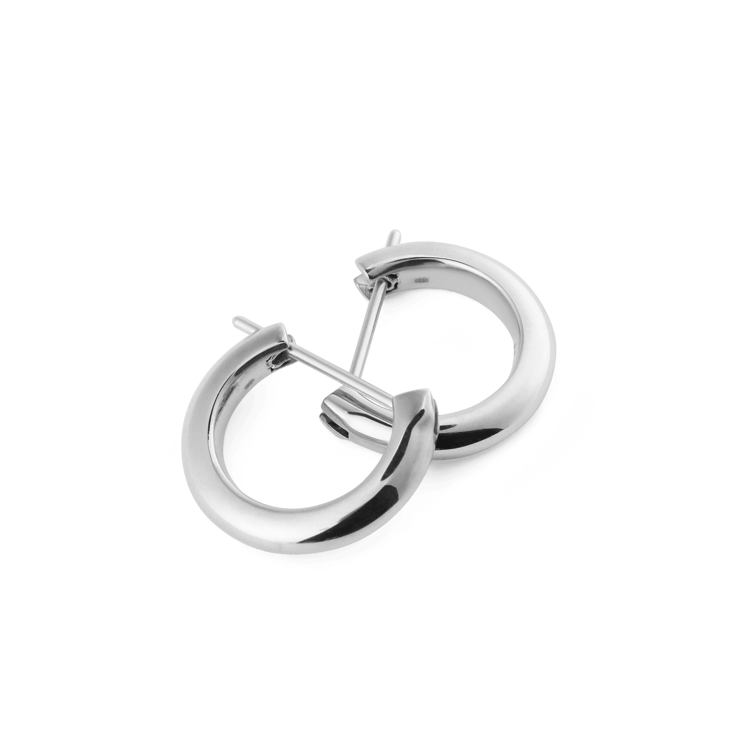 Arch Earrings Silver 9mm