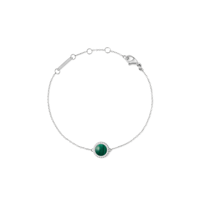 Audrey Bracelet Malachite Silver
