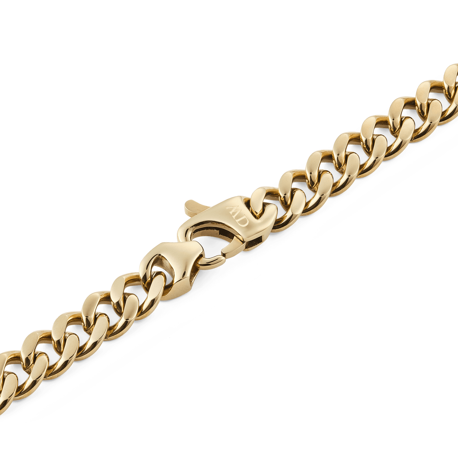 Ellipse Cuban Chain Necklace Gold