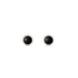 Audrey Earrings Black Agathe Gold