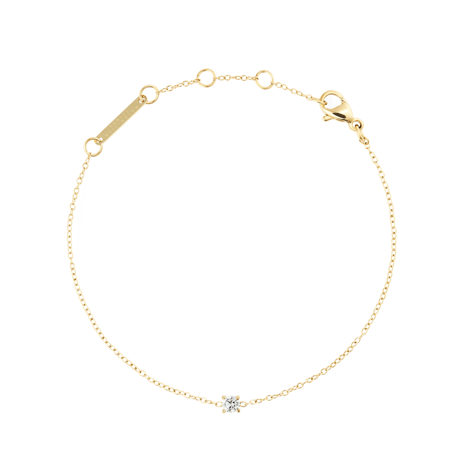 Mirelle Solitaire Bracelet Gold