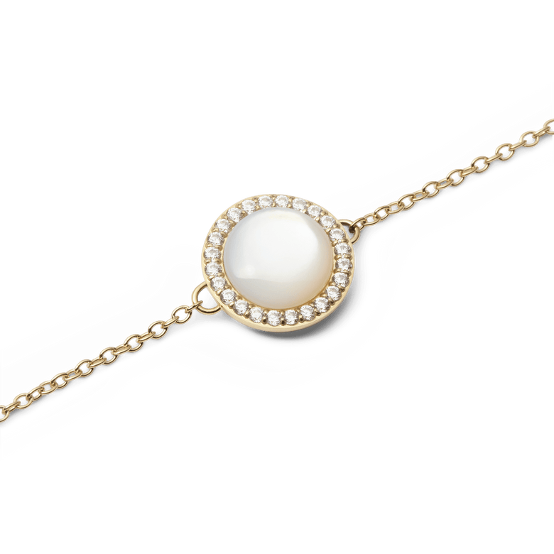 Audrey Bracelet Mother of Pearl Gold