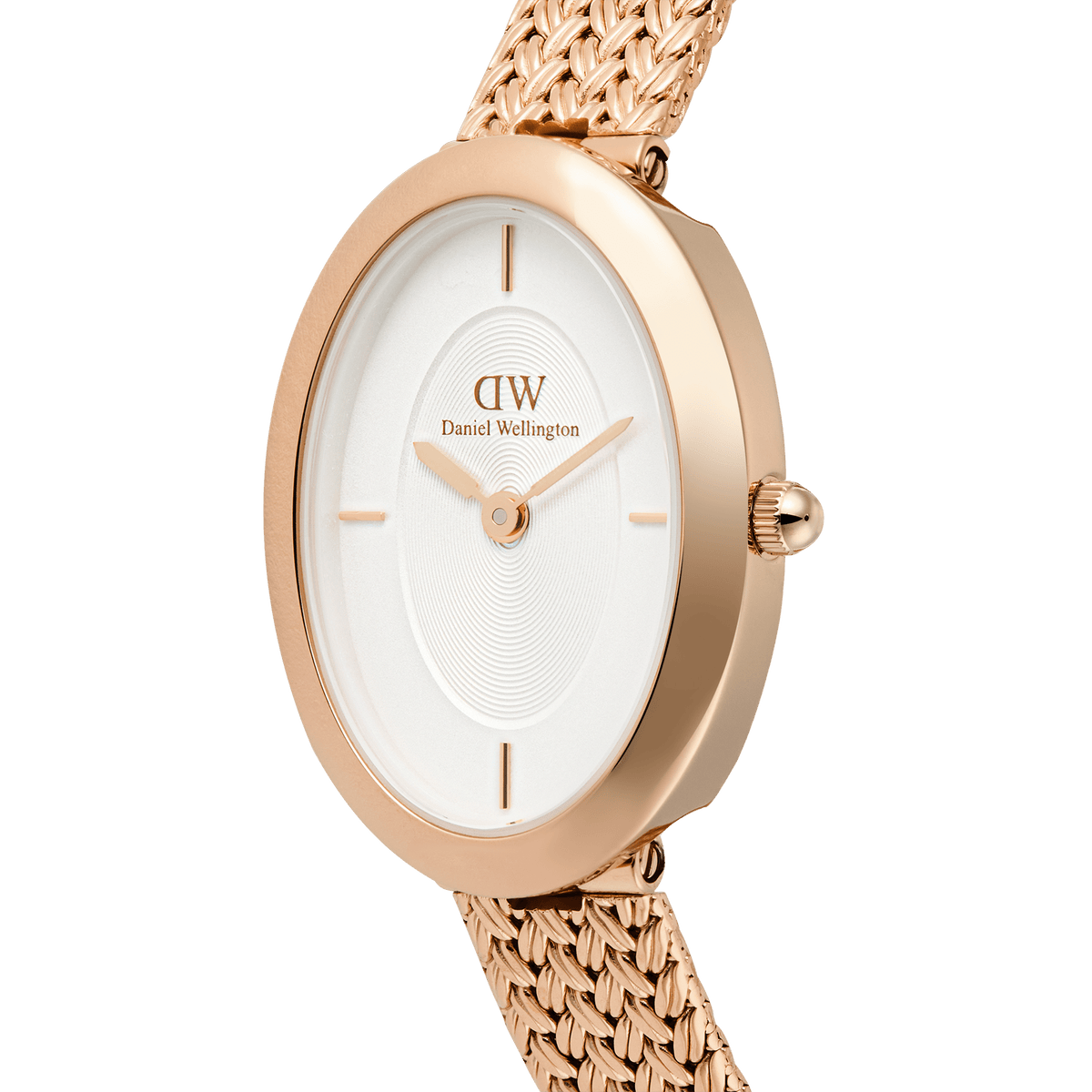Juliette Braided Mesh White Sunray Rose Gold
