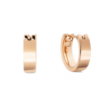 Line Earrings Polished Rose Gold 3.5mm