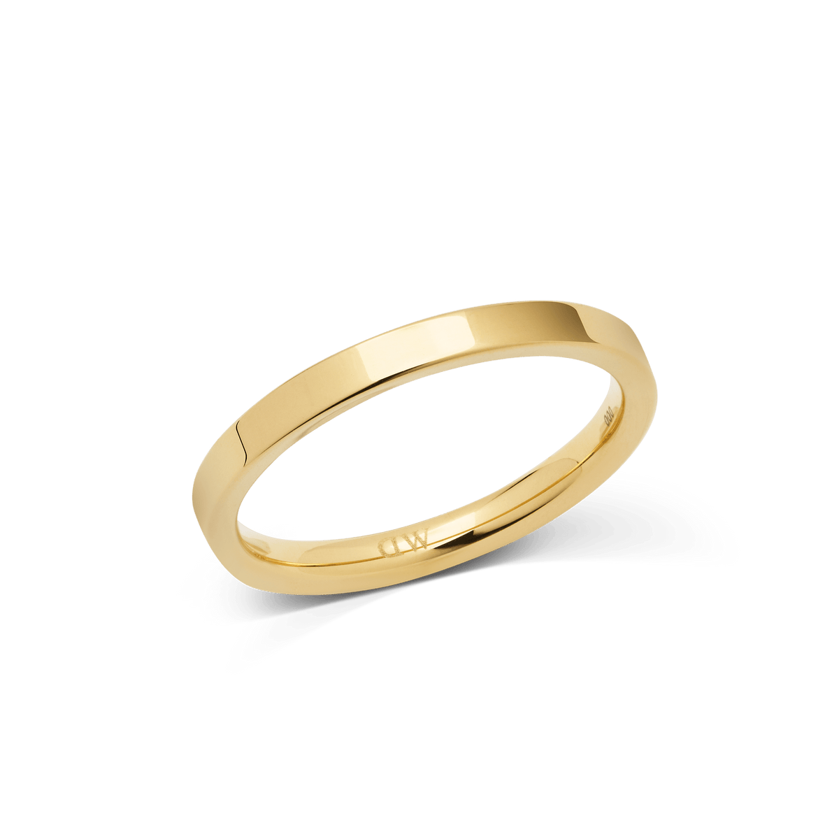 Line Ring Polished Gold 2.5mm