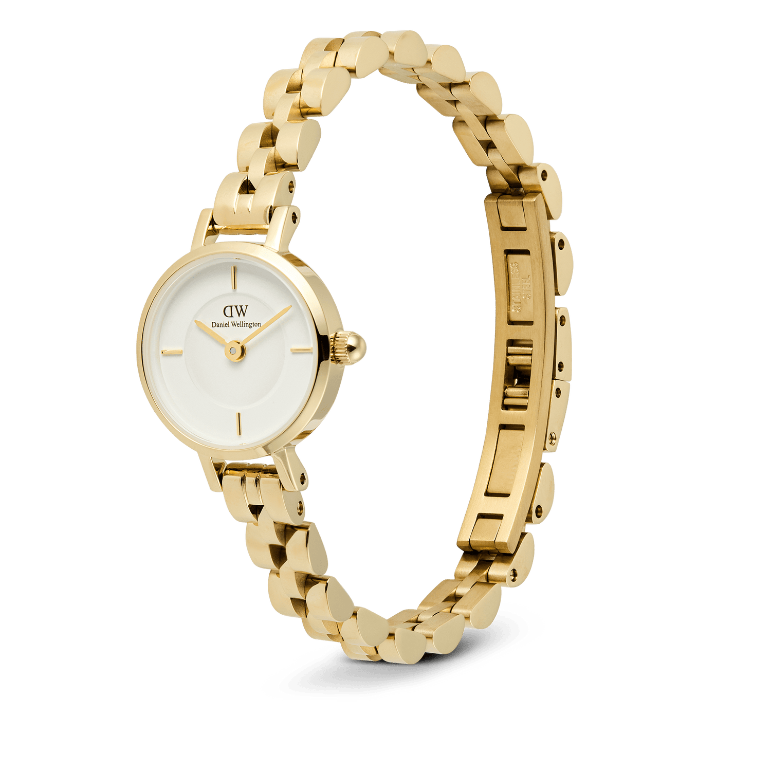 Petite Mini Arch 3-link White Gold