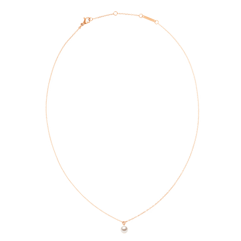 Pearl Necklace Rose Gold